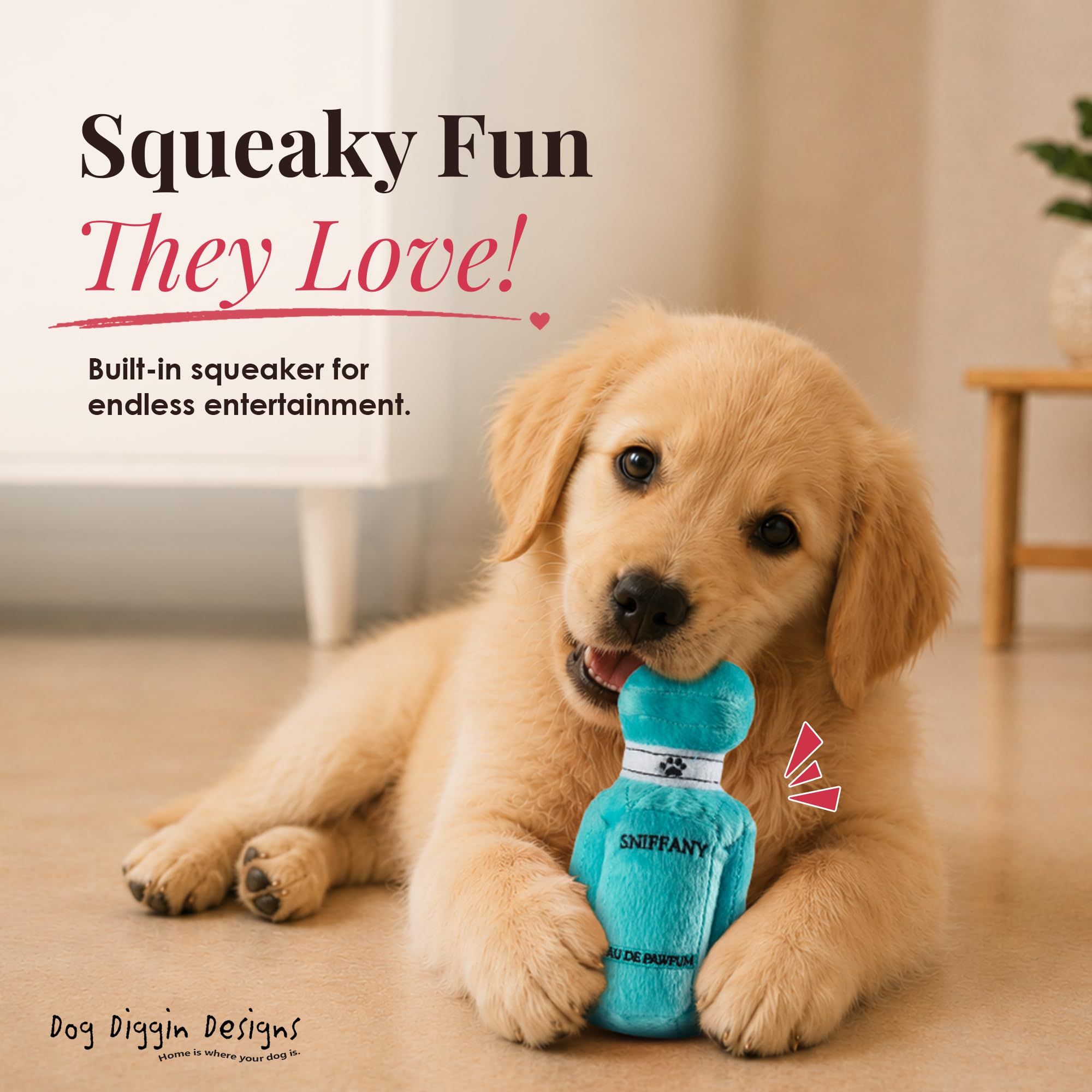 Pet Supplies : Dog Diggin Designs Sniffany & Co Pawfum Plush Dog